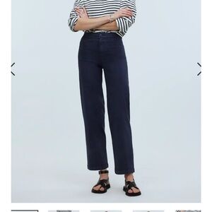 Madewell petite Emmett Wide Leg Crop in color ink 27p only worn a couple times